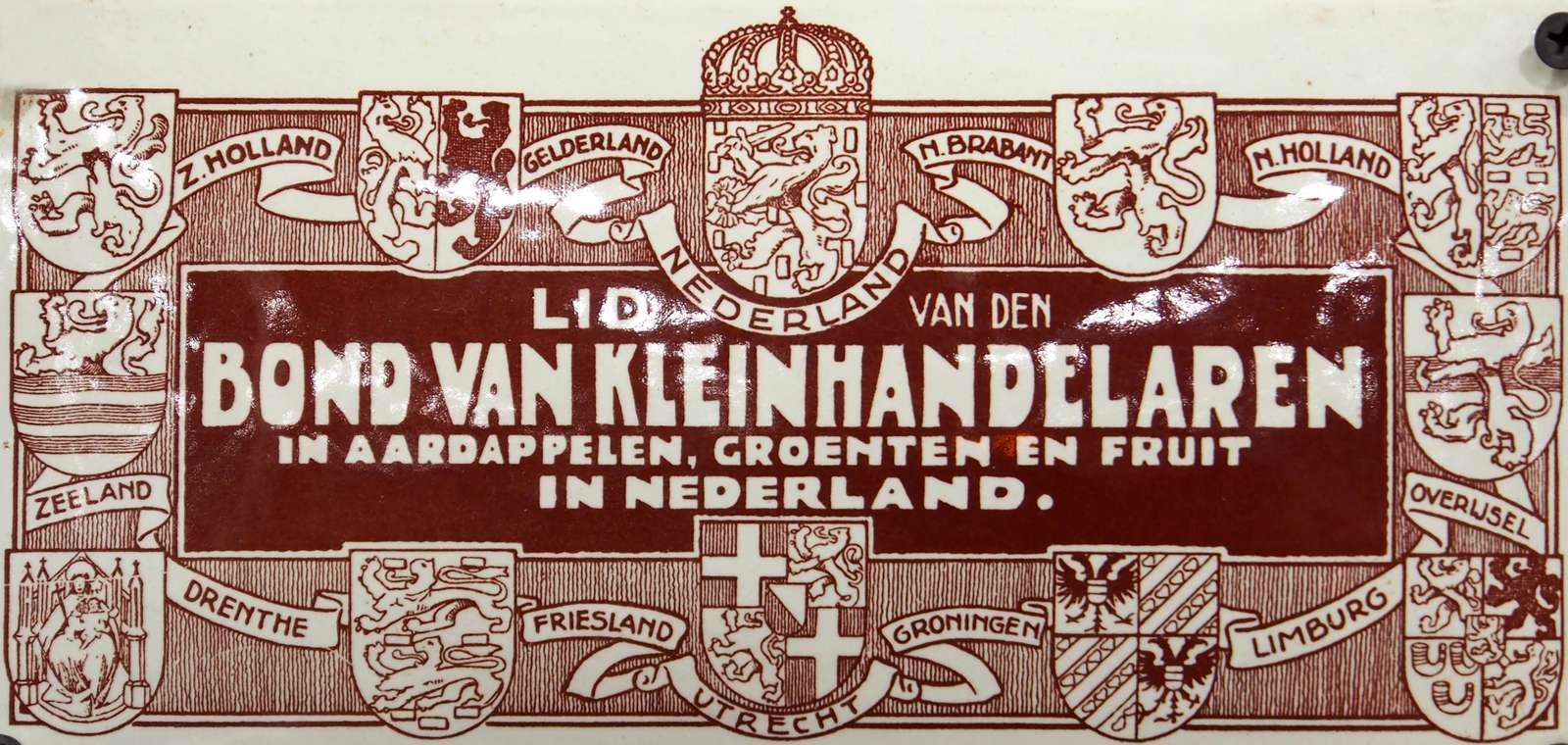 van Beem A -approx. 1870- Enamel advertising sign online puzzle