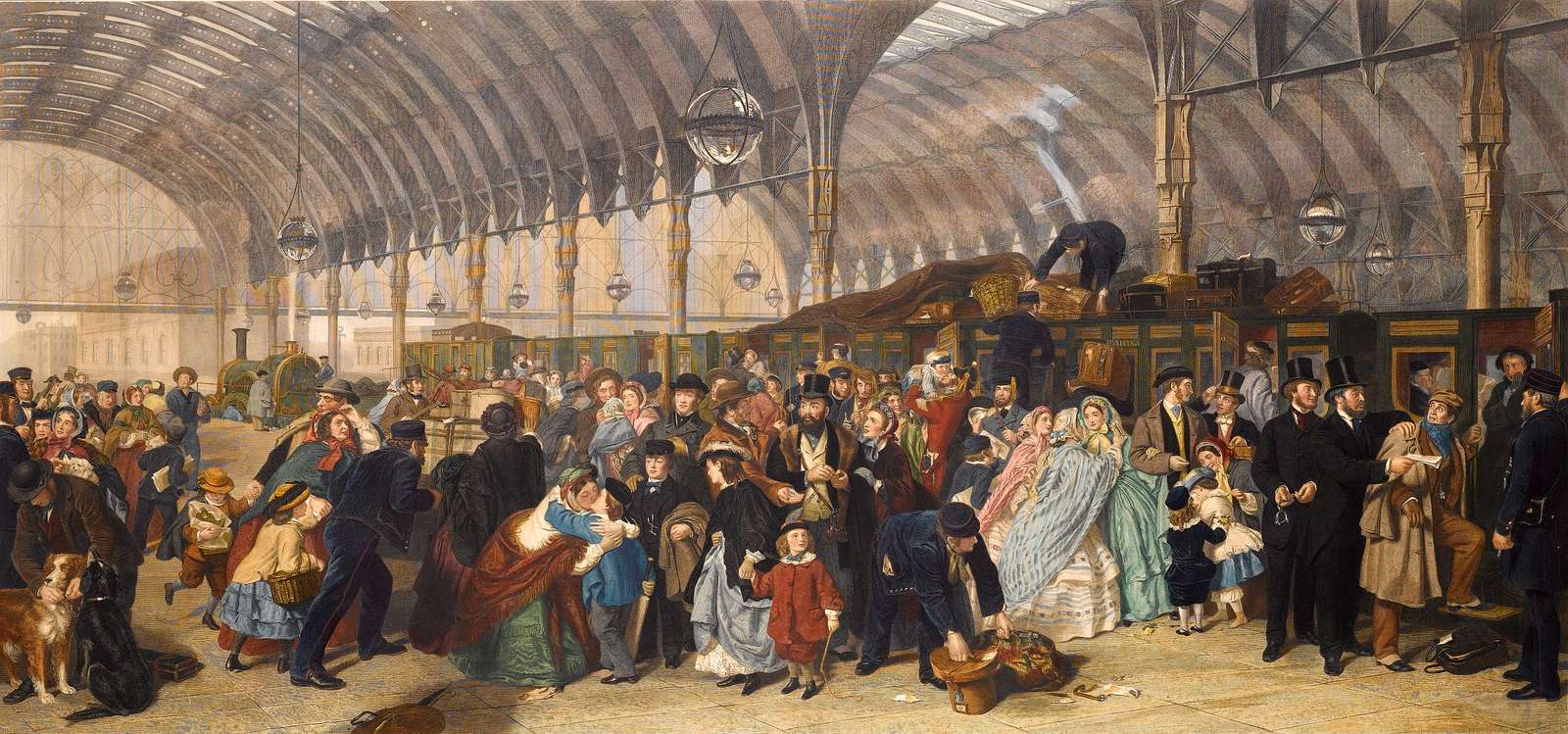 Frith WP -1866- The Railway Station (coloured) jigsaw puzzle online