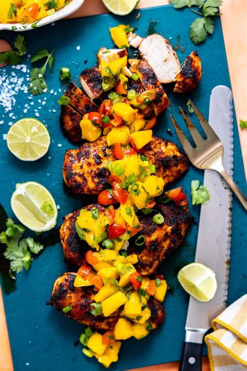 Poulet grillé puzzle en ligne