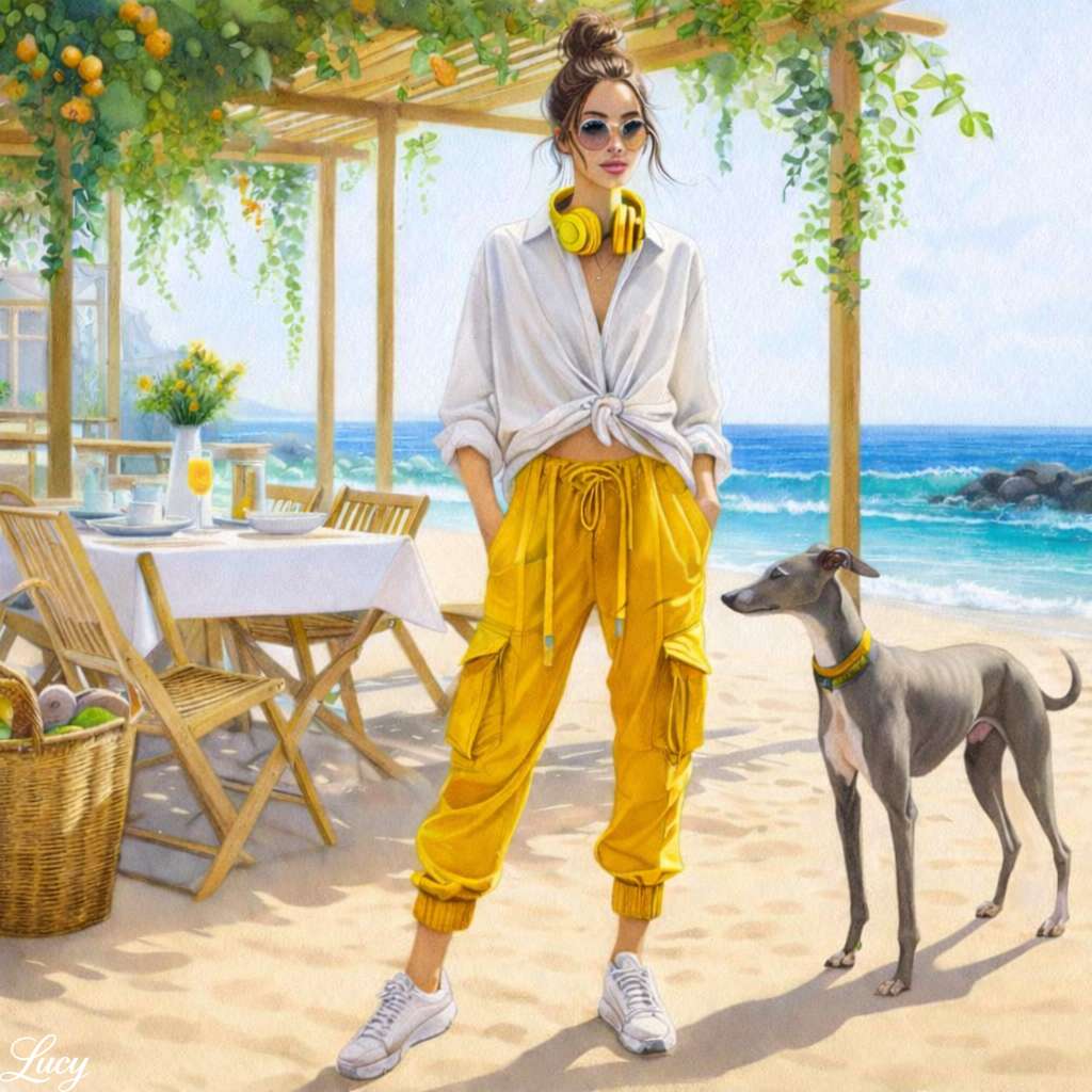 Promenade en toute confiance sur une plage ensoleillée puzzle en ligne