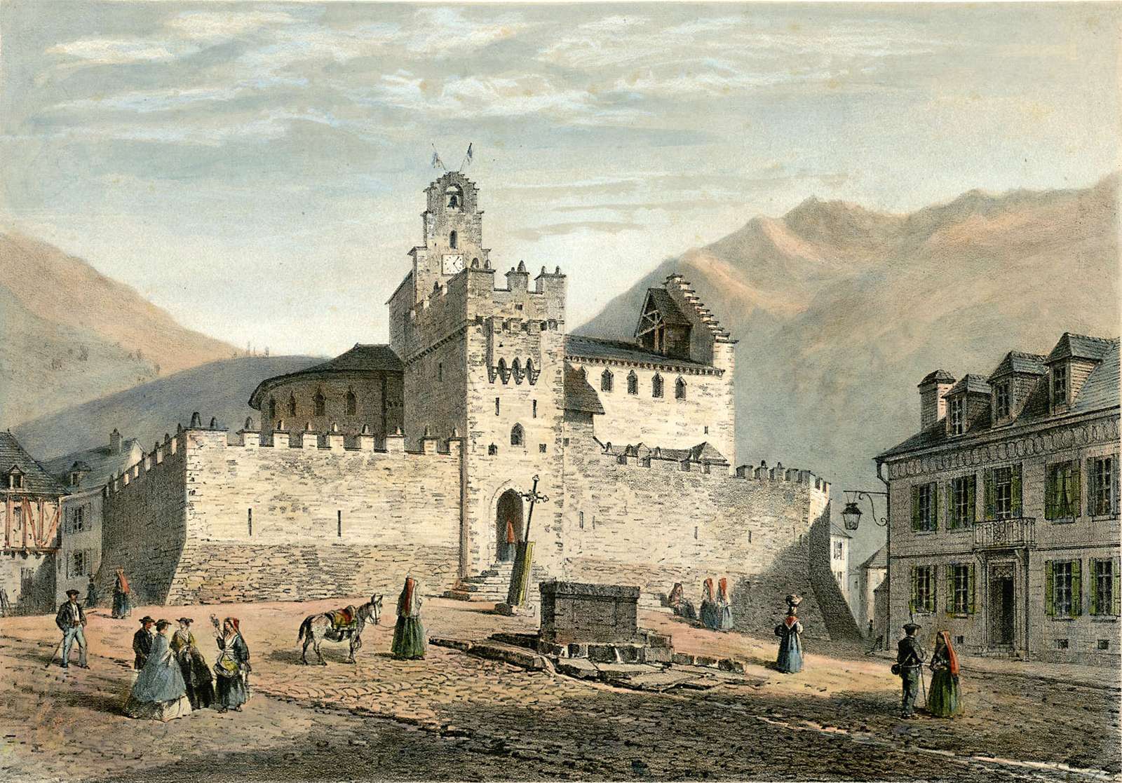 Mercereau C -cca. 1860- Luz, Templářský kostel online puzzle