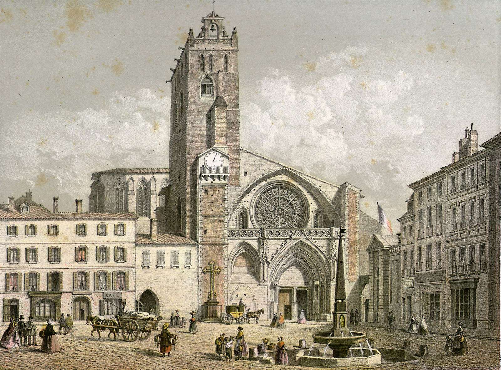 Mercereau C -approx. 1860- Toulouse, Cathedral online puzzle