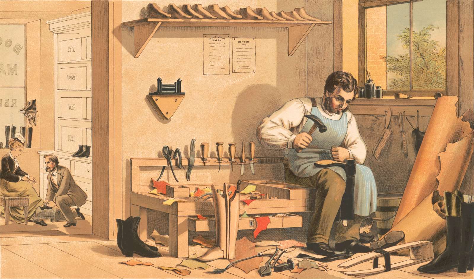 Prang L -1874- De schoenmaker legpuzzel online