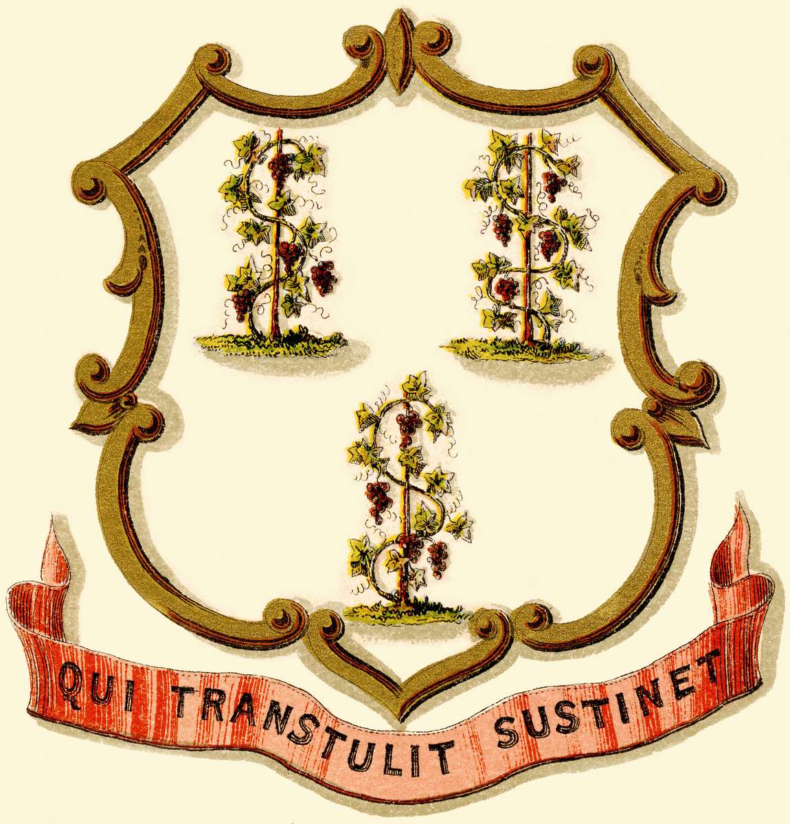 Prang L -1876- Stema Connecticut jigsaw puzzle online