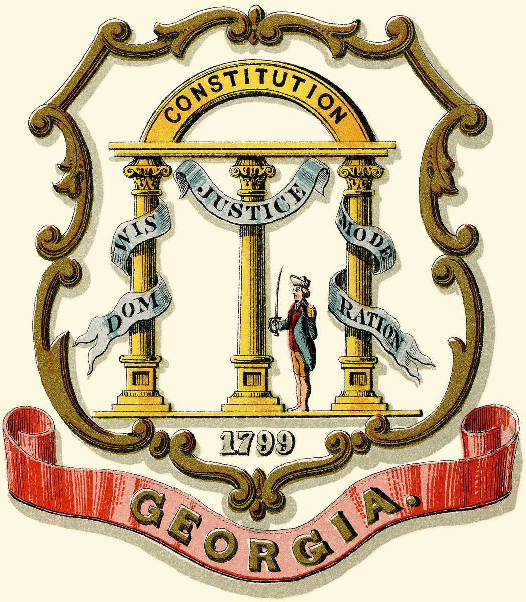 Prang L -1876- Wapen van Georgië online puzzel