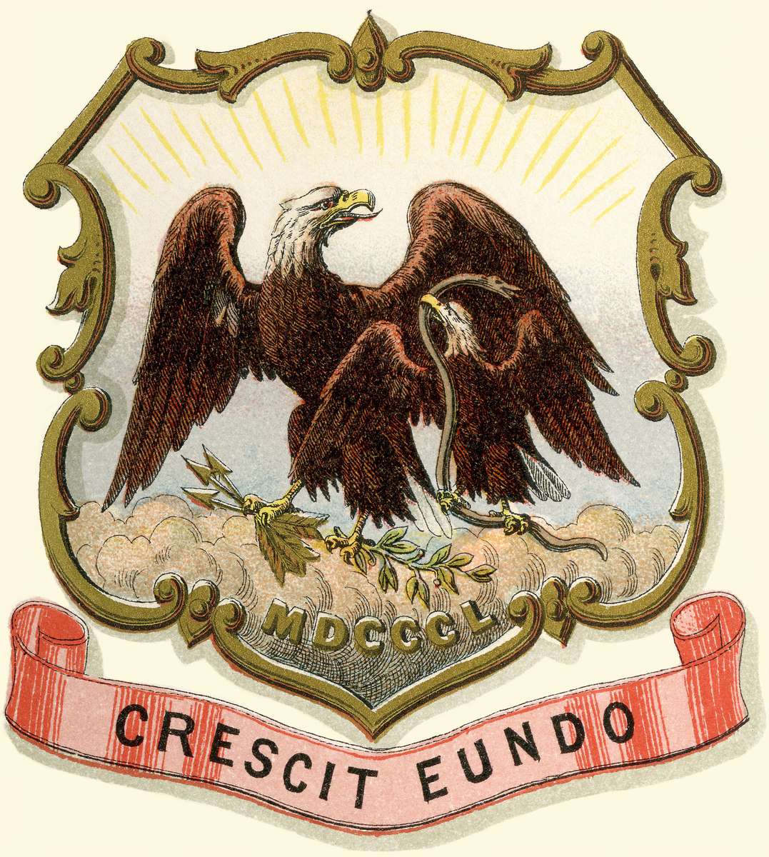 Prang L -1876- Wapenschild New Mexico legpuzzel online