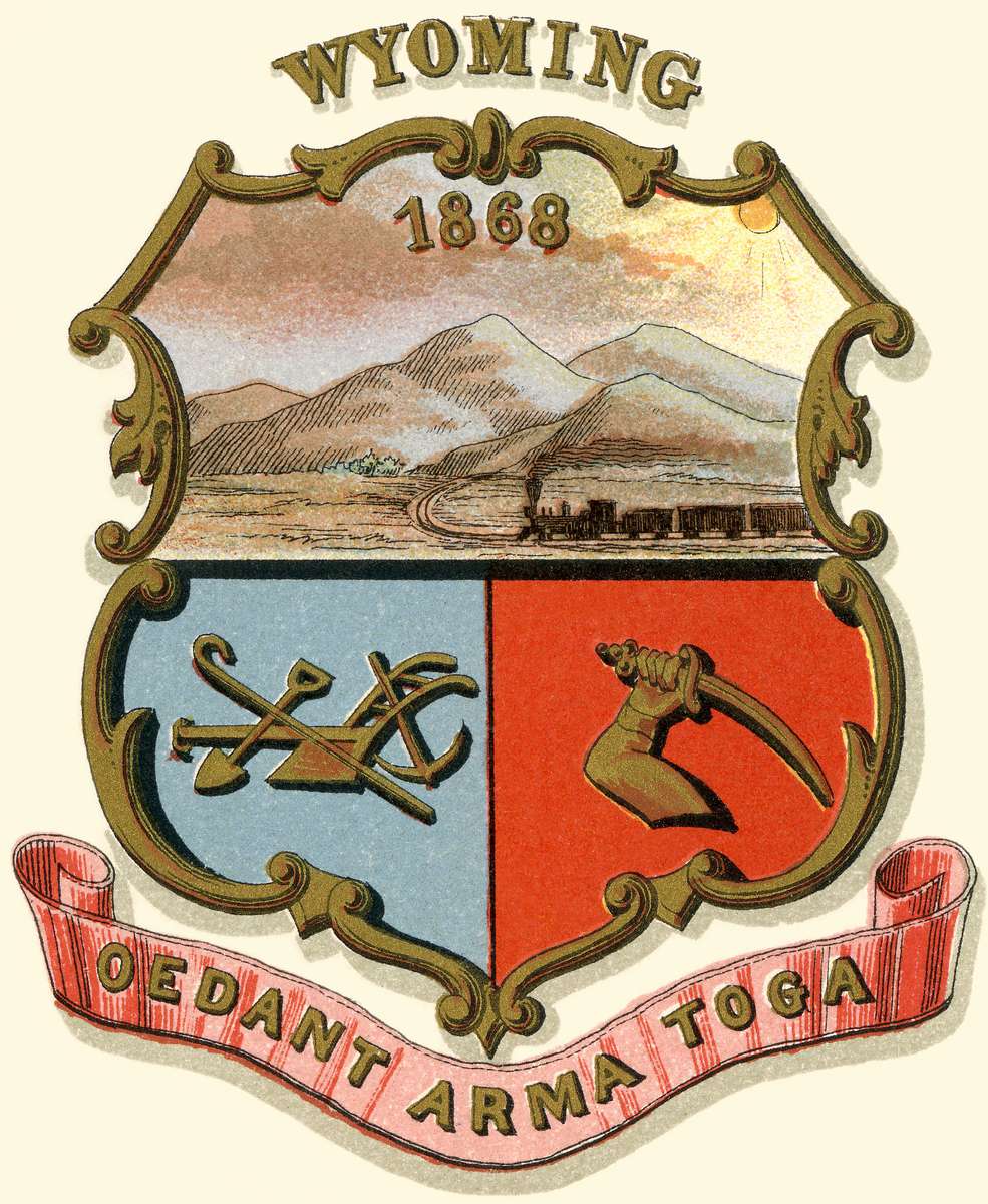 Prang L -1876- Herb Wyoming puzzle online