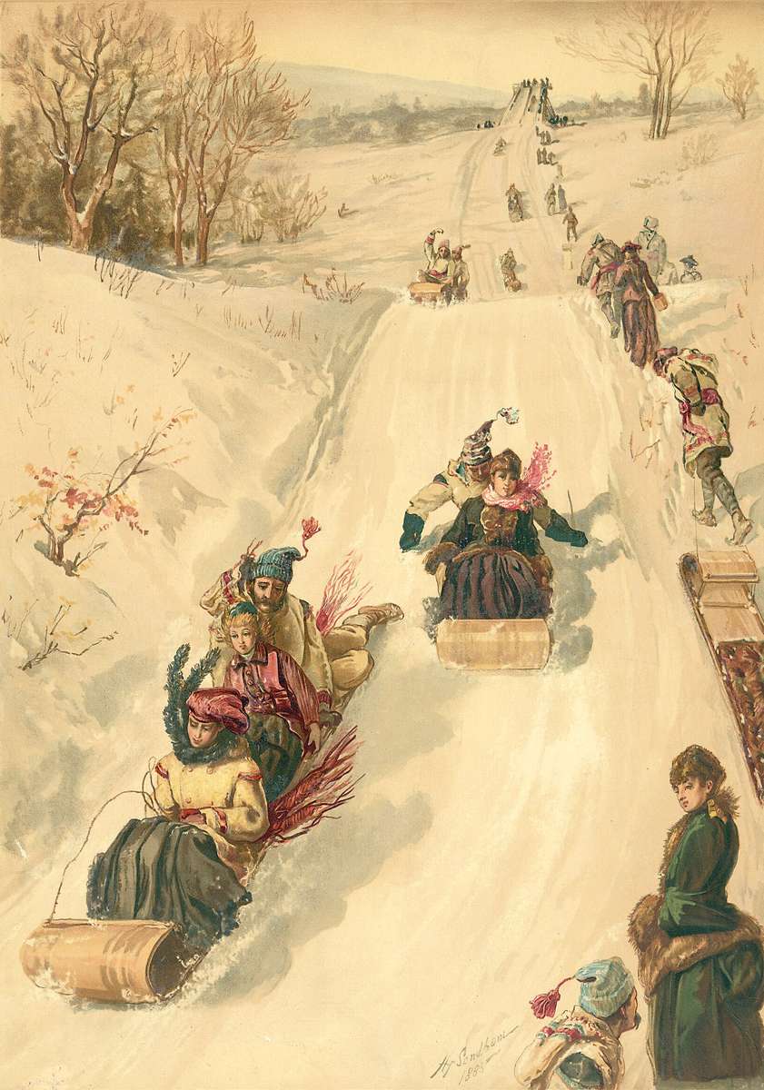 Prang L -1886- Zjazd na sankach puzzle online