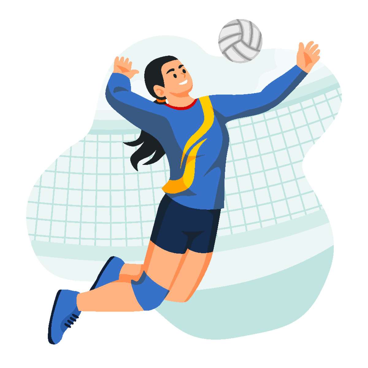 Spiking vaardigheden volleybal legpuzzel online