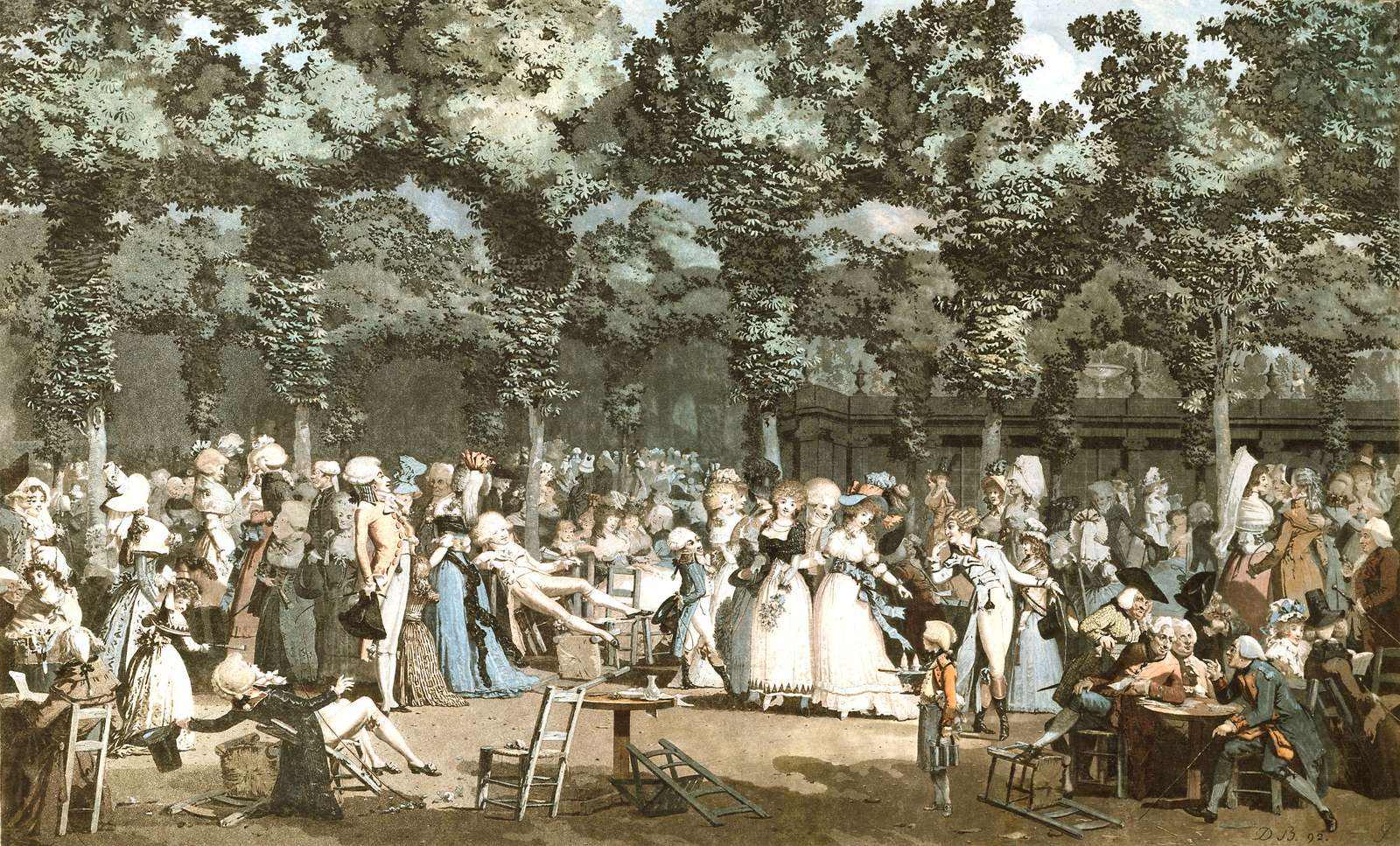 Debucourt LP -1792- A nyilvános sétány online puzzle