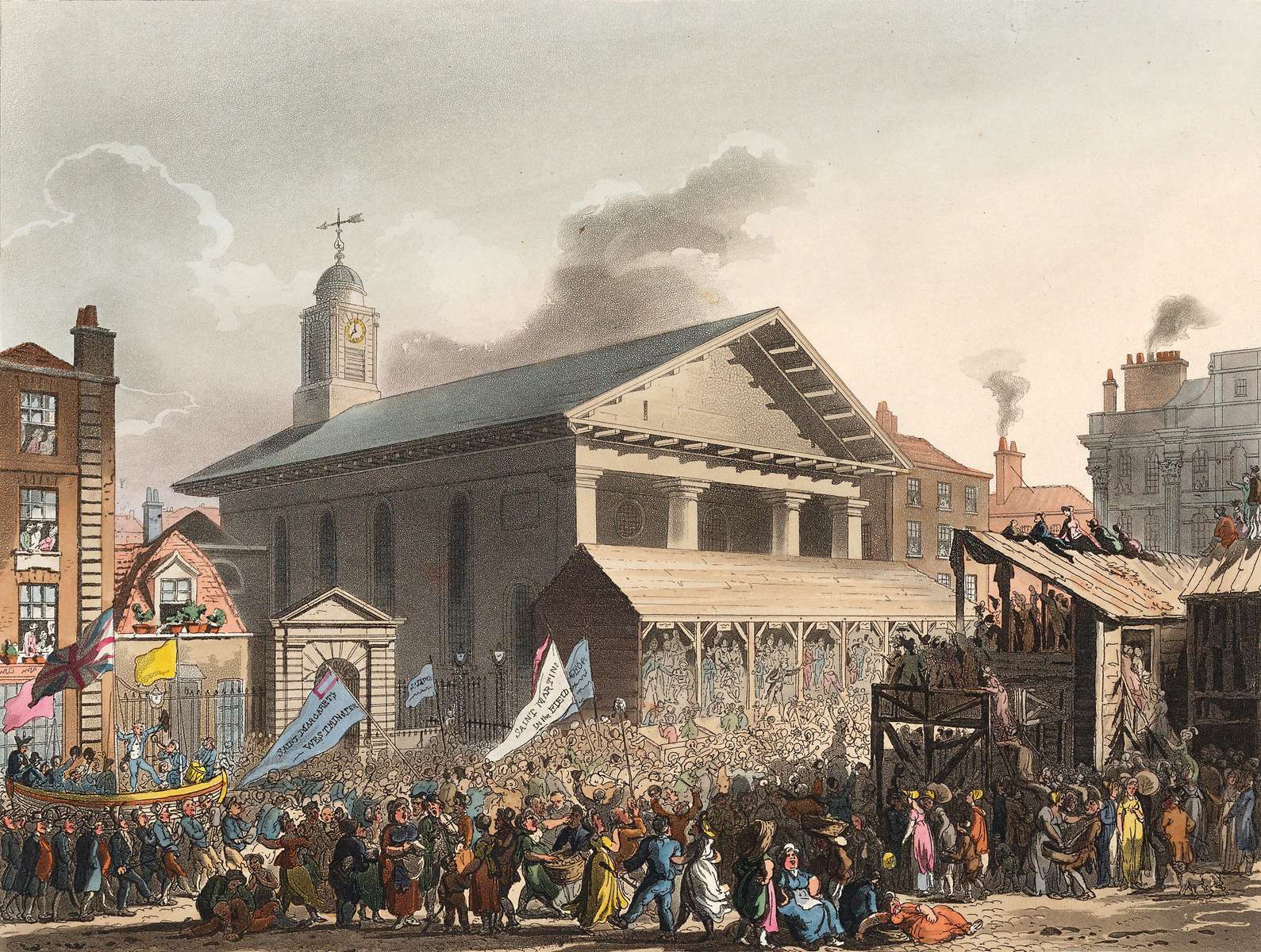 Pugin, Rowlandson-1808-Covent Garden Market online puzzle