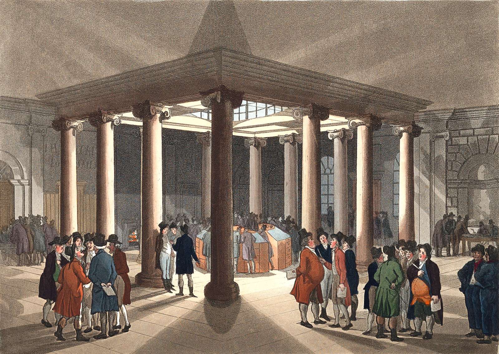 Pugin, Rowlandson-1808- Londyńska Giełda Węgla puzzle online