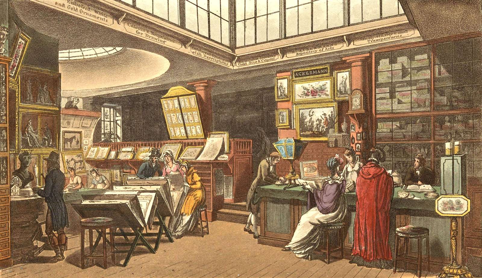 Pugin, Rowlandson-1809- Ackermann művészeti gyűjteménye kirakós online