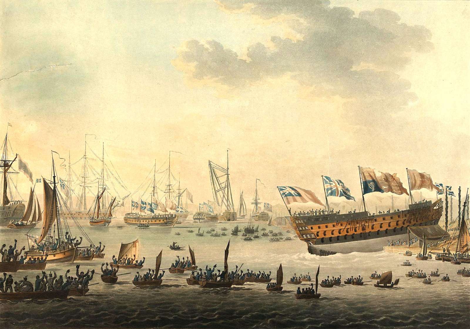 Bluck J-1804- Elindult a H M S Hibernia, Plymouth kirakós online