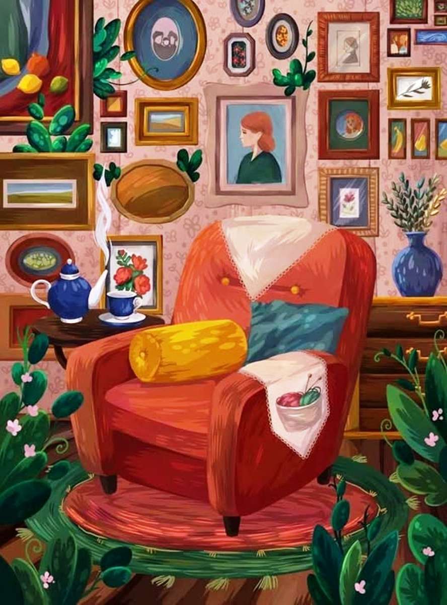 Woonkamer puzzle online