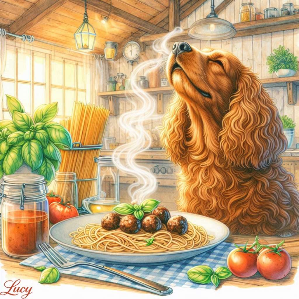 Cocker Spaniel in sunlit kitchen jigsaw puzzle online