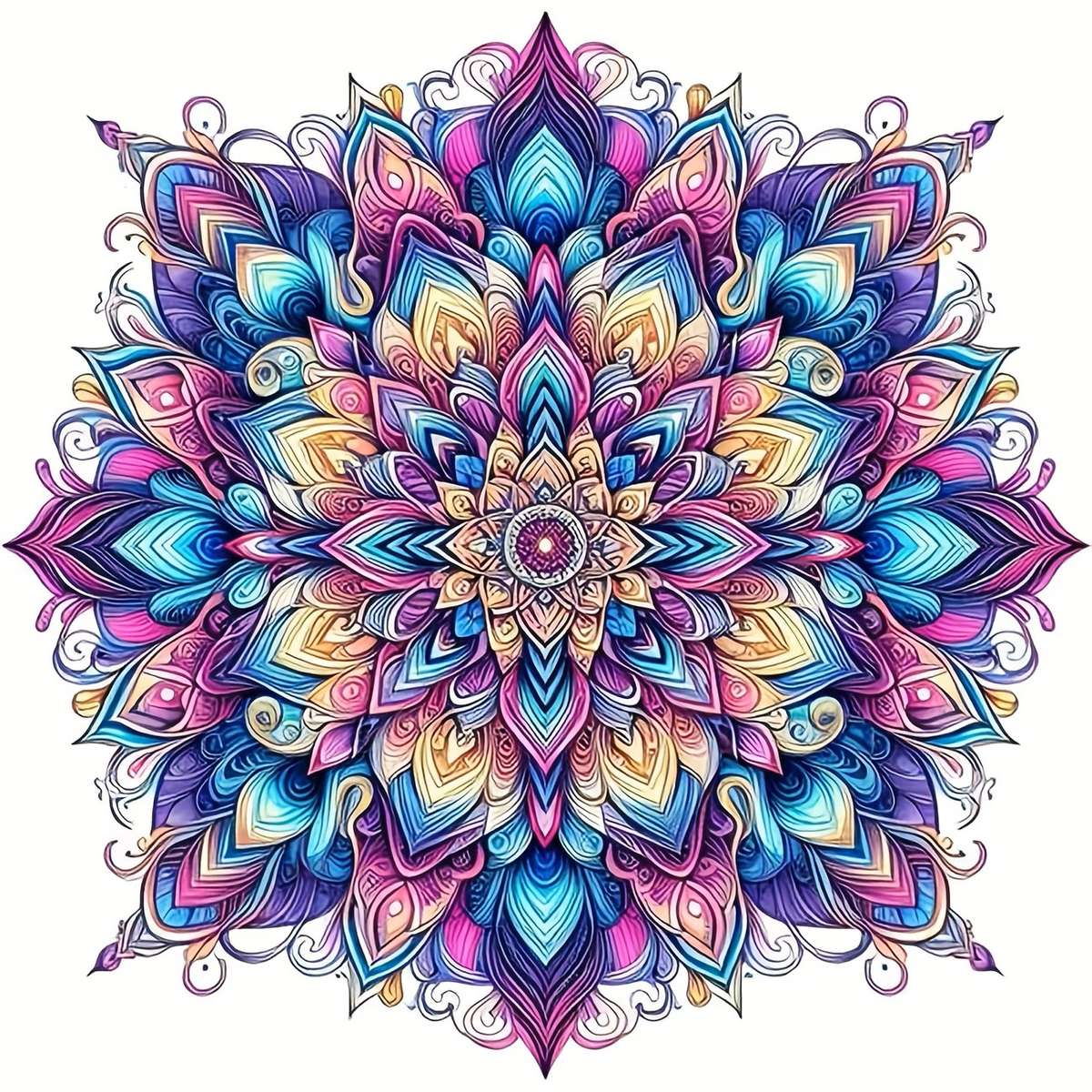 lila Mandala Puzzlespiel online