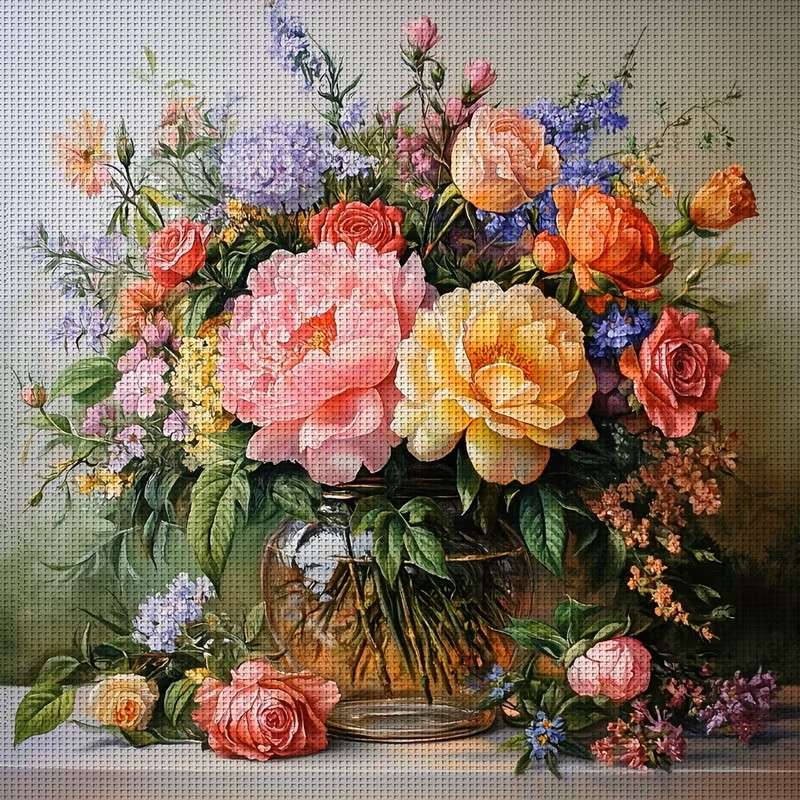 bouquet of colorful flowers online puzzle
