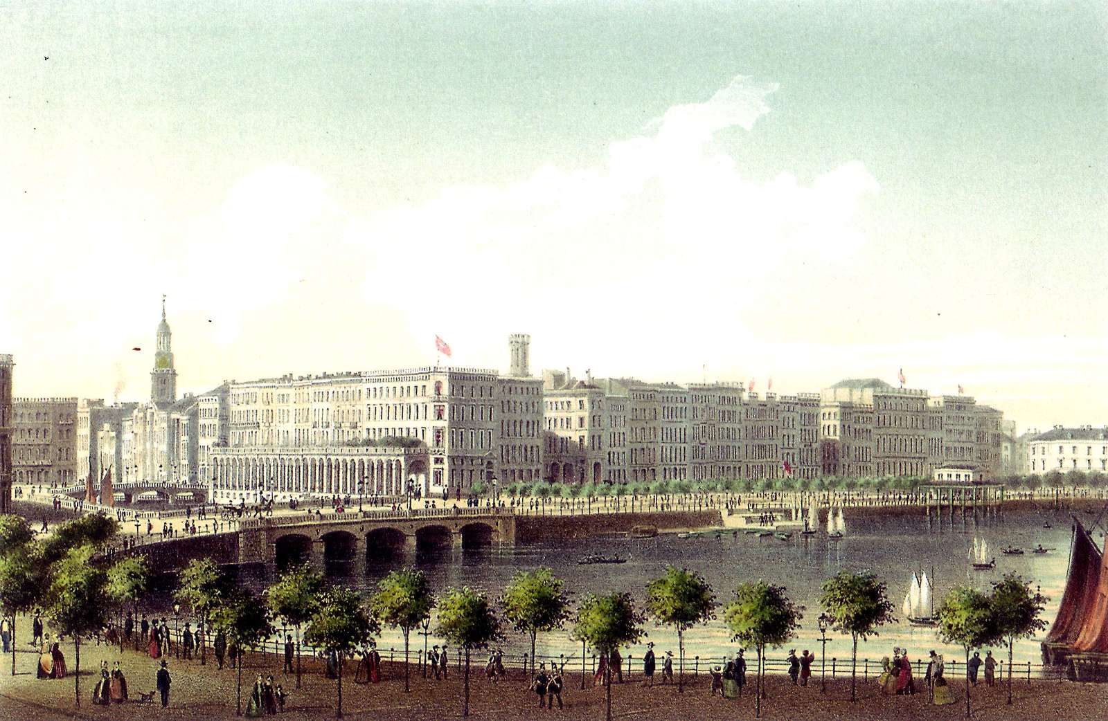 W tym roku W -1855- Binnenalster, Hamburg puzzle online