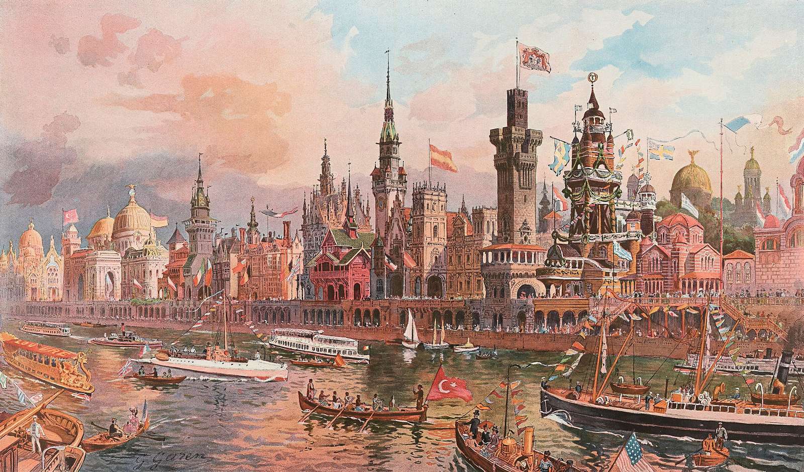 Manzi et Cie -1900- Wystawa Światowa Paryż 1900-2 puzzle online