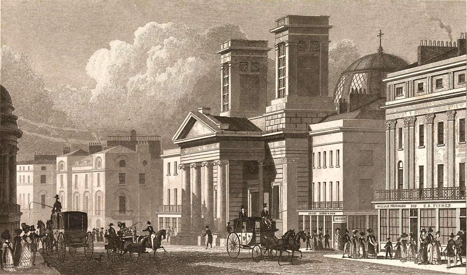 Tingle J -1827- Kaplica św. Jerzego, Regent Street puzzle online