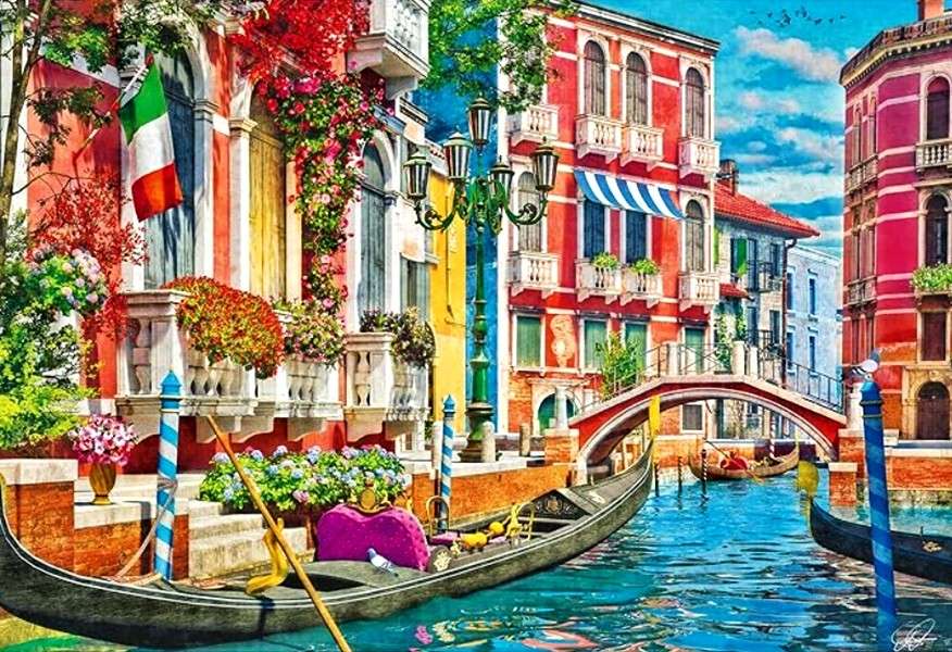 Tarde de verano en Venecia rompecabezas en línea