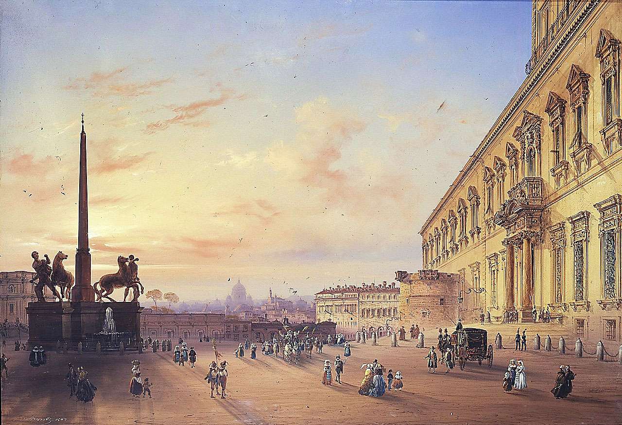 Bossoli C -1847 - Piazza of Montecavallo online puzzle