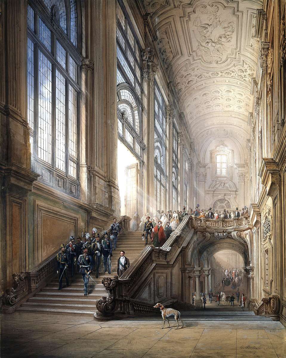 Bossoli C -1853 - Victor Emmanuel II in the Palazzo jigsaw puzzle online