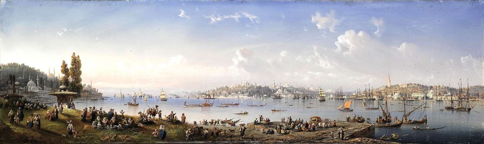 Bossoli C-1854 - Panorama of Constantinople online puzzle