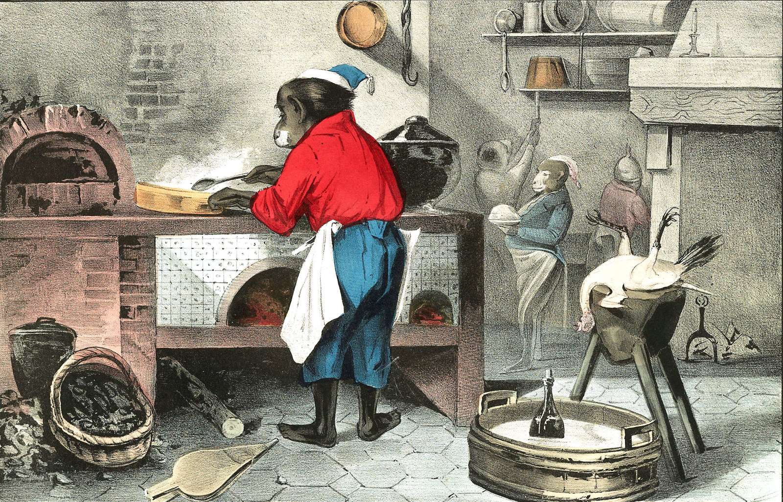 Currier N -ca1845 - Chefskock och flasktvättare Pussel online