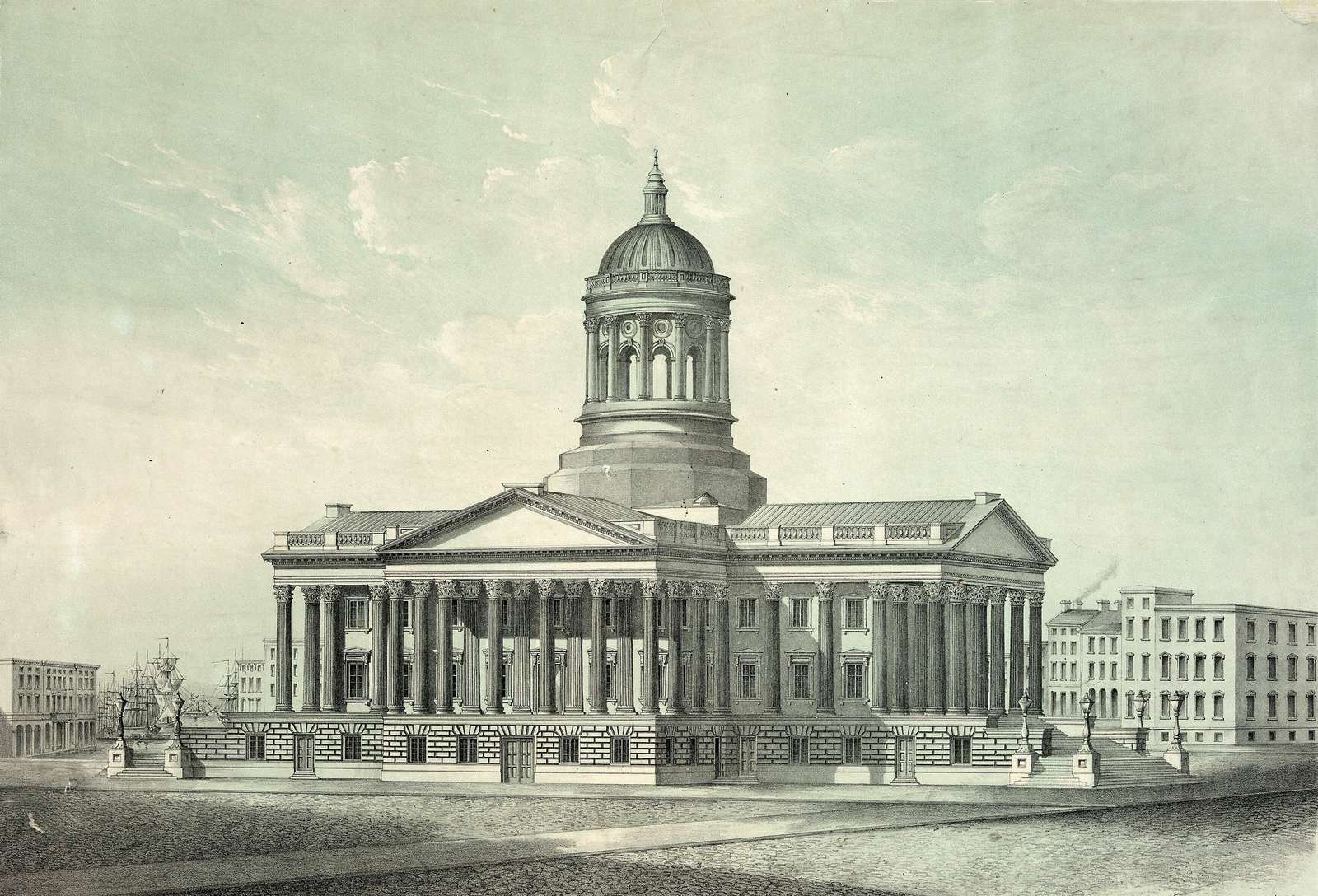 Duval & Hunter -ca1854 - Charleston Custom House Pussel online