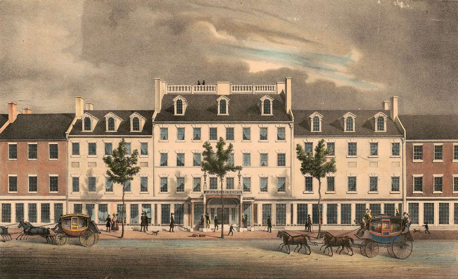 Endicott G-1832 - Brown's Indian Queen Hotel jigsaw puzzle online