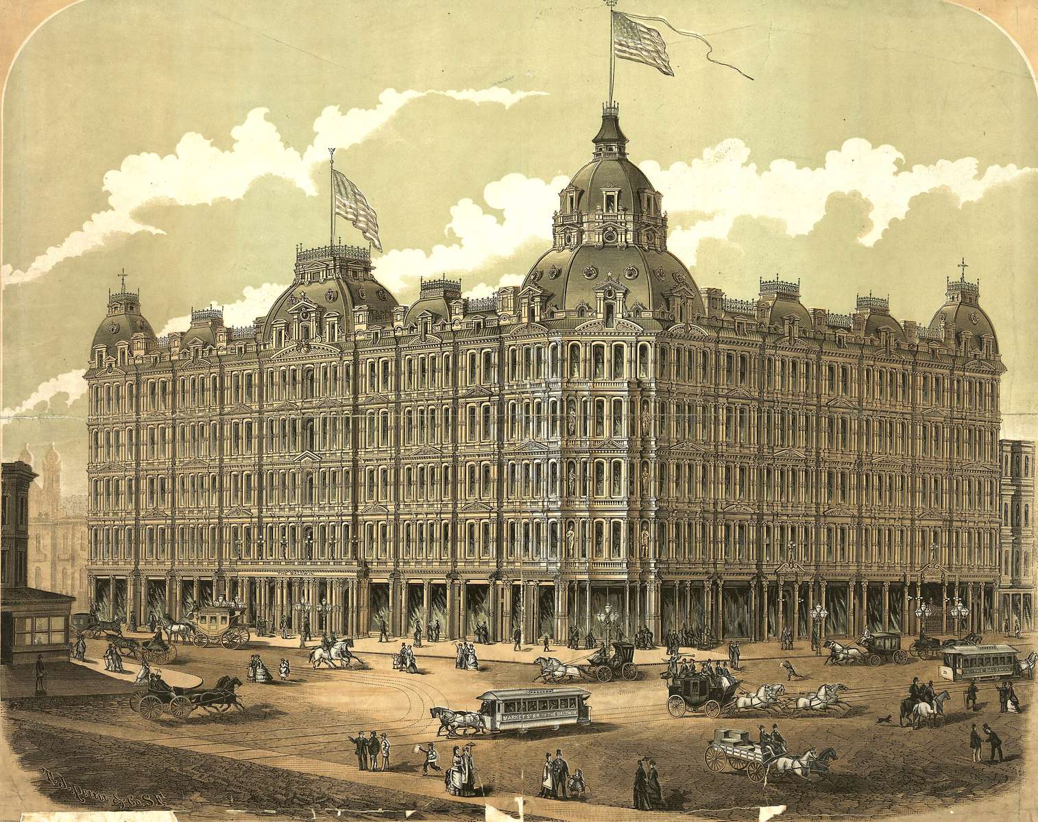 Popular Graphic Arts -1880 - Baldwin Hotel online puzzle