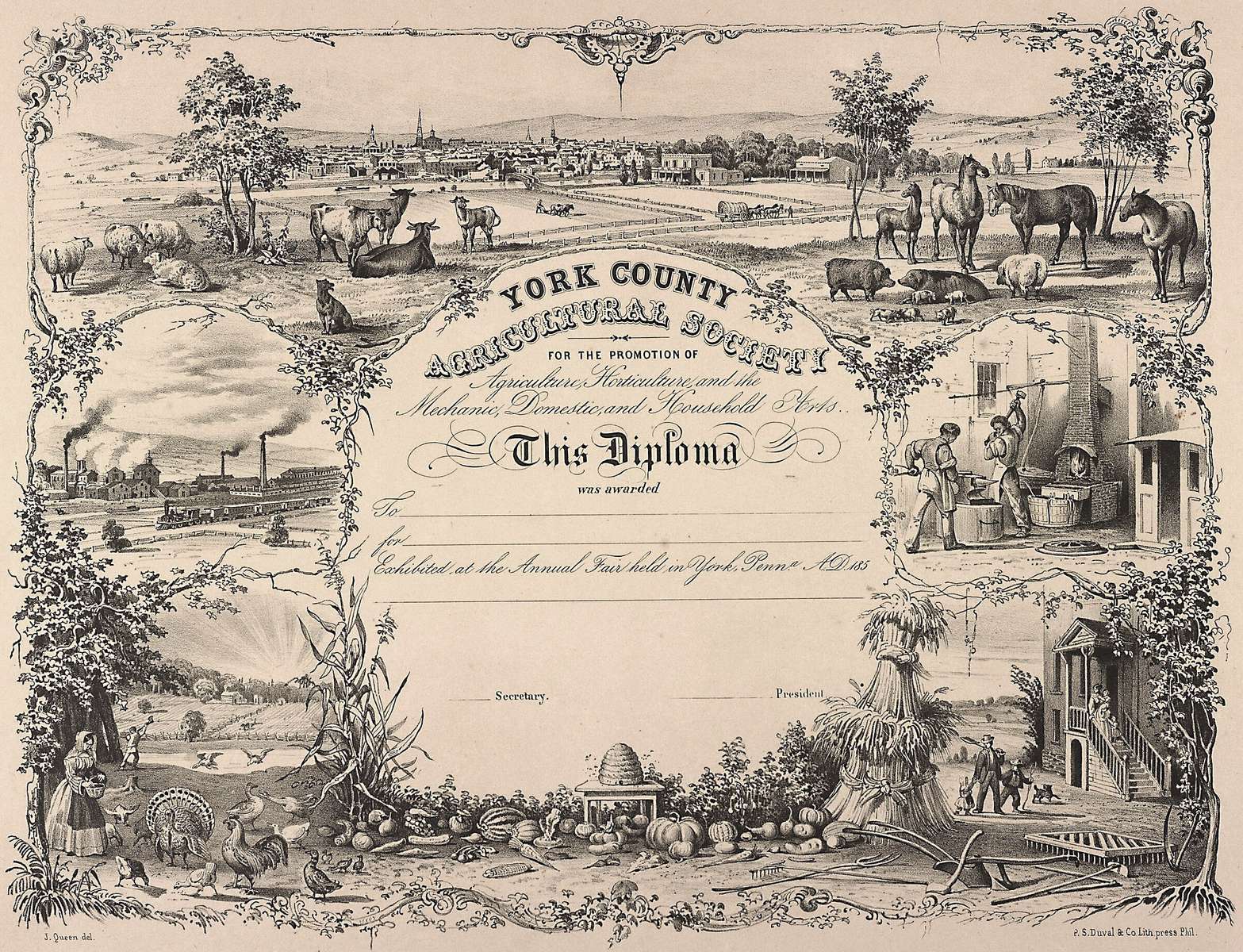 Queen JF -1853 - York County Agricultural Society online puzzle