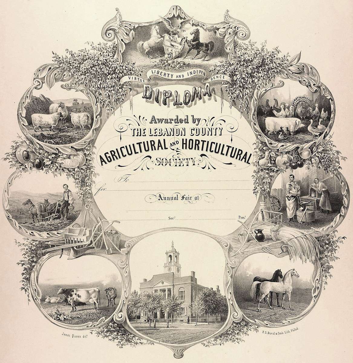 Queen OF -1858 - Lebanon Agricultural Society jigsaw puzzle online