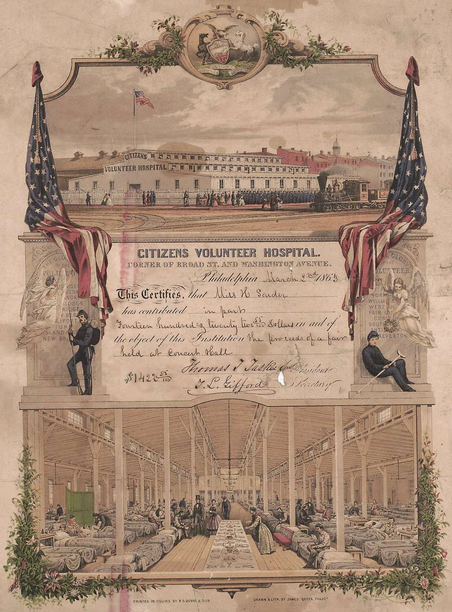 Queen JF -1863 - Citizens Volunteer Hospital online puzzle