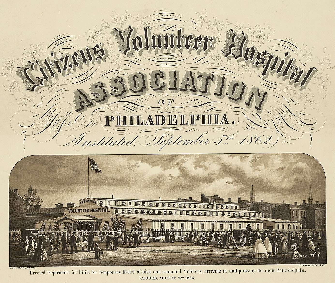 Queen JF -1865 - Citizens Volunteer Hospital jigsaw puzzle online