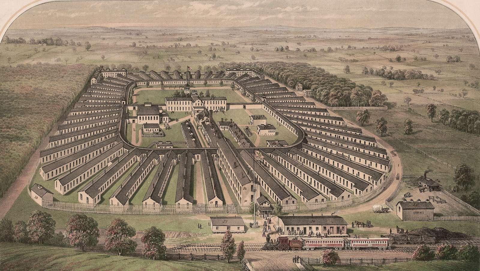 Queen JF -1865 - General Hospital, Chestnut Hill online puzzle