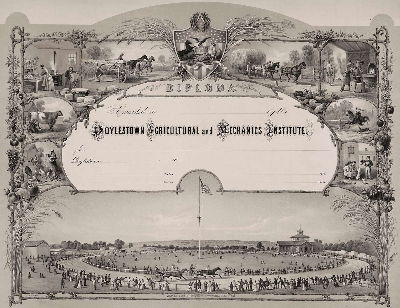 Queen OF -1867 - Doylestown Agricultural Mechanic jigsaw puzzle online