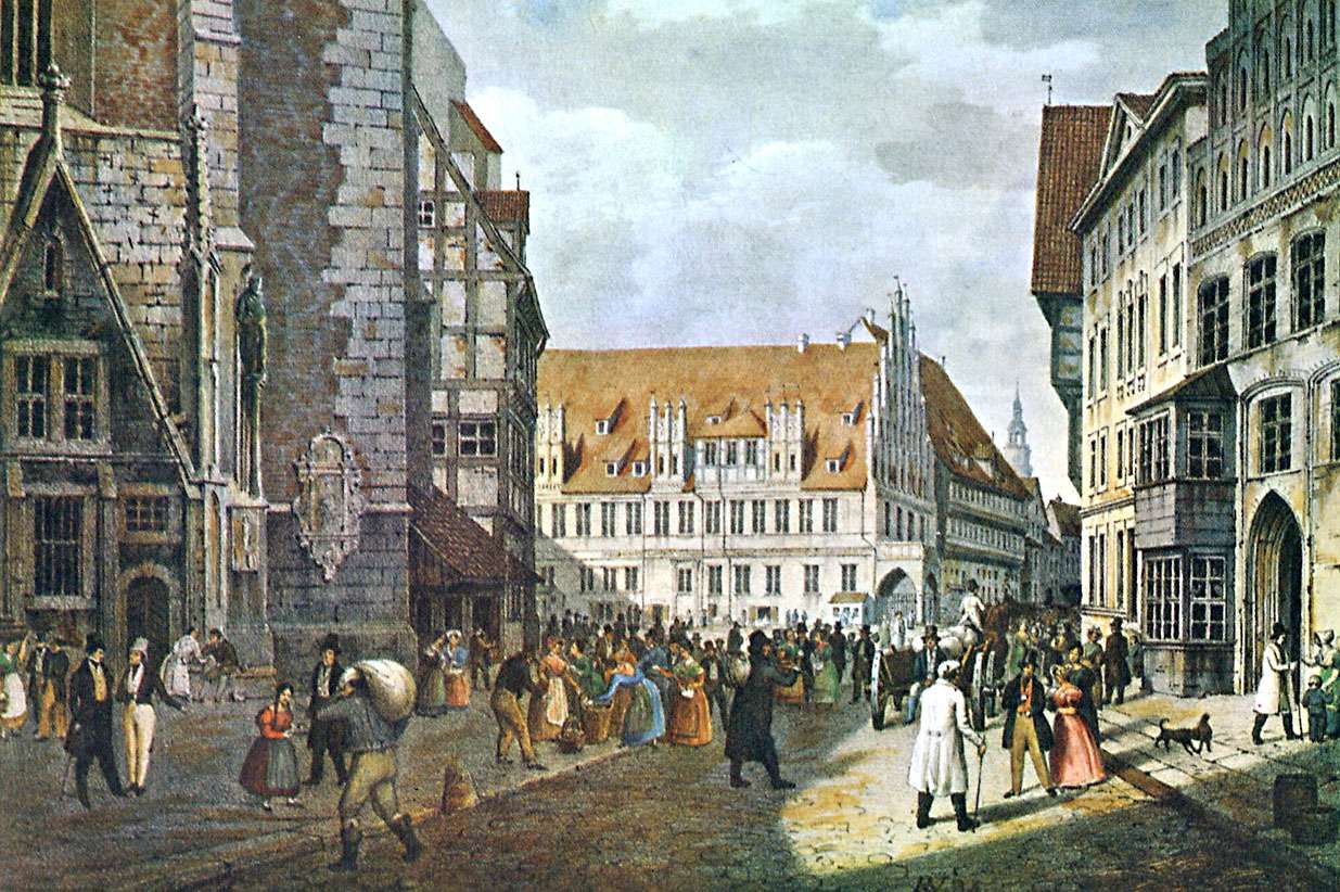 Wiegmann R -1834 - Marktplatz Hannover Puzzlespiel online