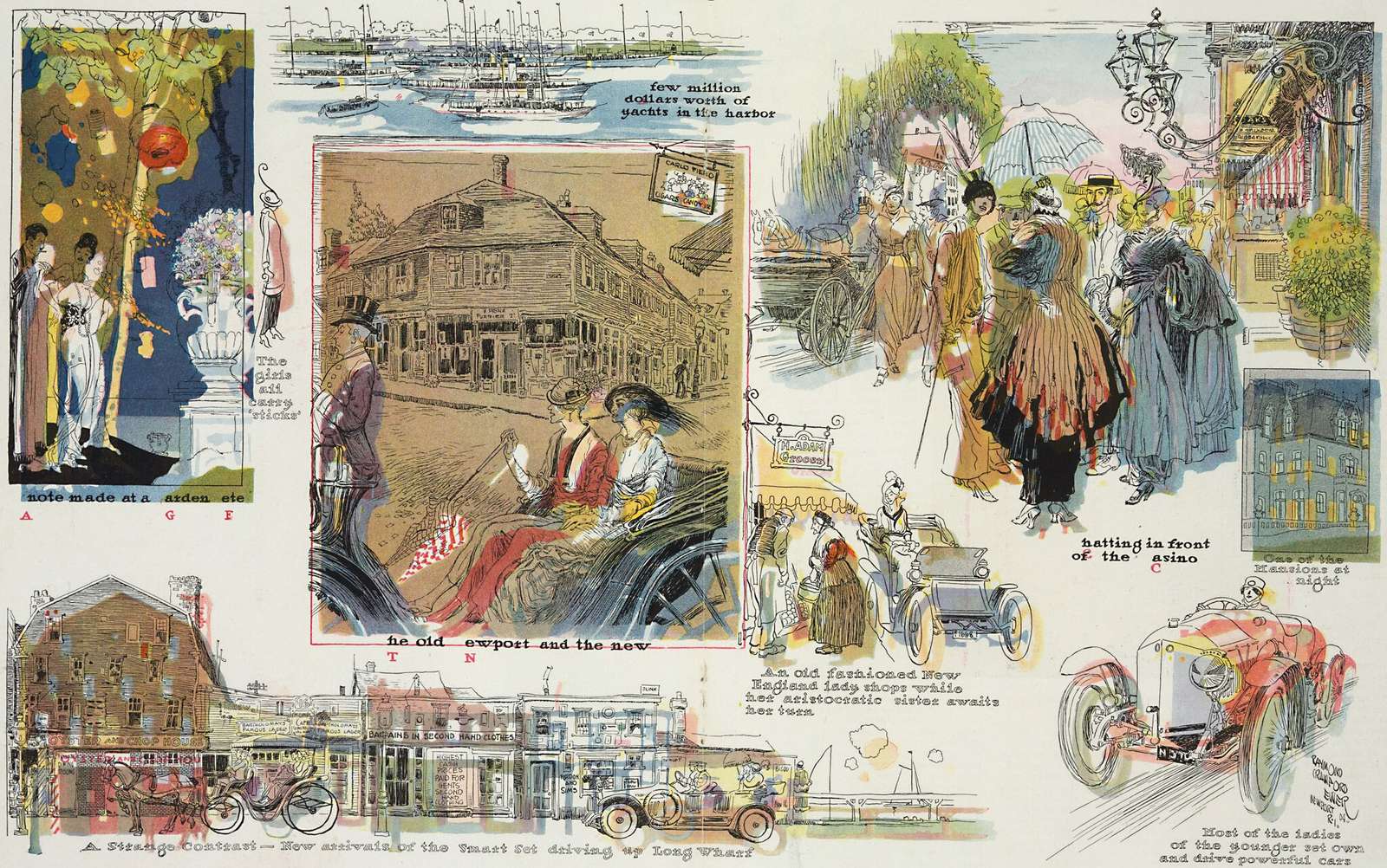 Ewer RC -1914- Skizzen aus Newport Online-Puzzle