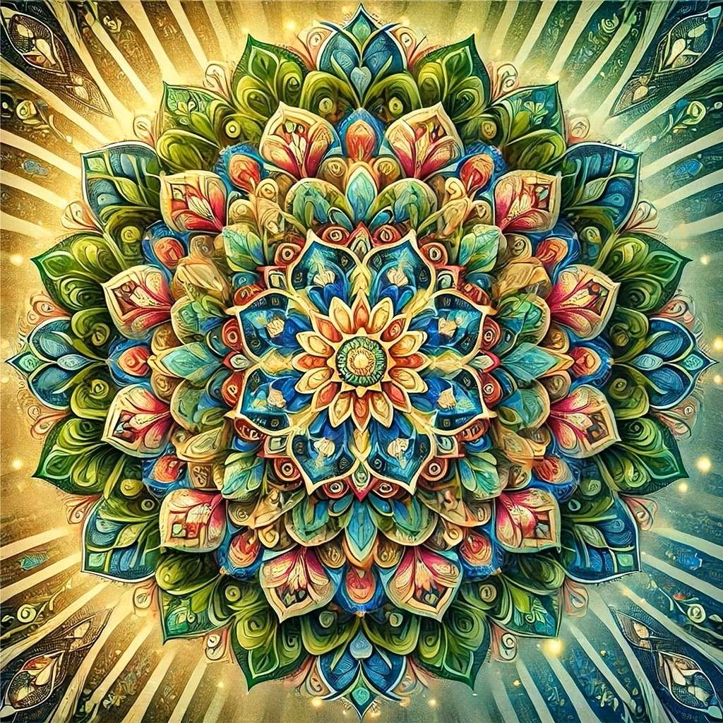 green mandala online puzzle