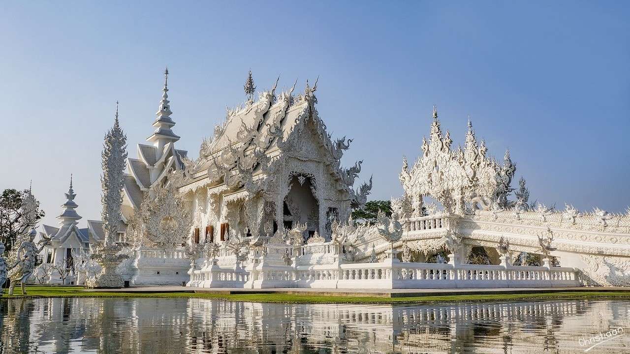 Tempel, Thailand, Asien. Pussel online