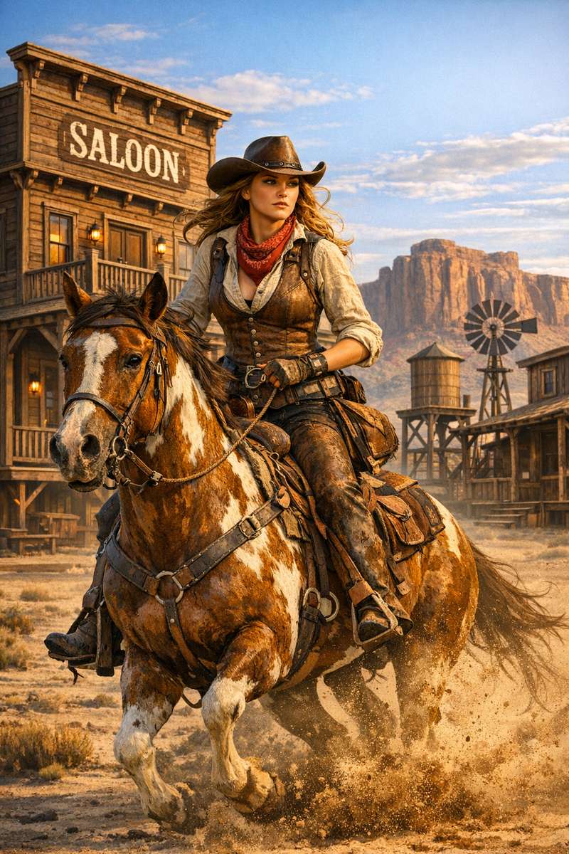 cowgirl puzzle online