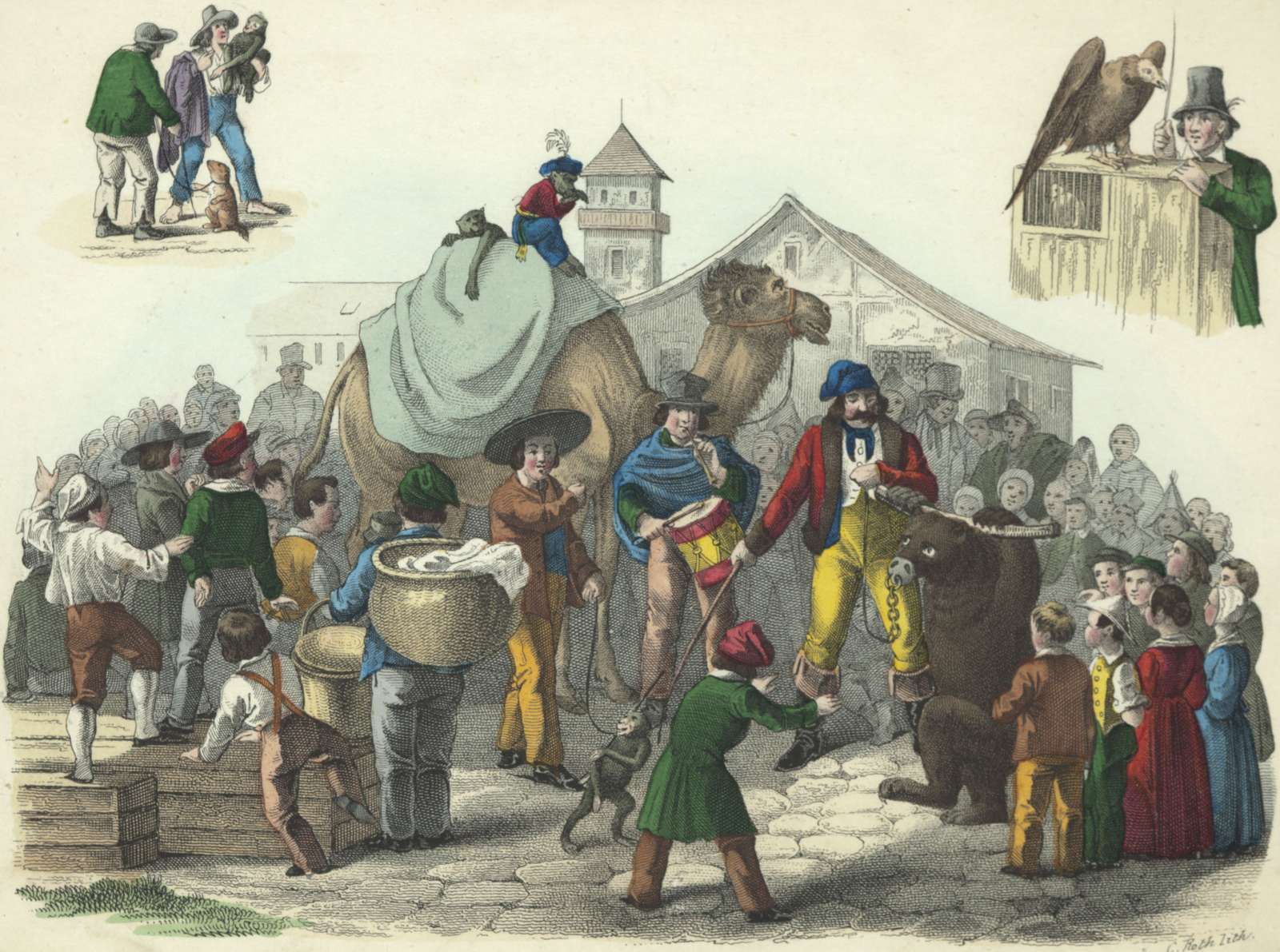 Vinckers HI -1848- Jahrmarkt Affen Puzzlespiel online