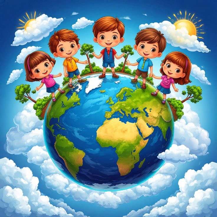 Unser Planet ist die Erde Online-Puzzle