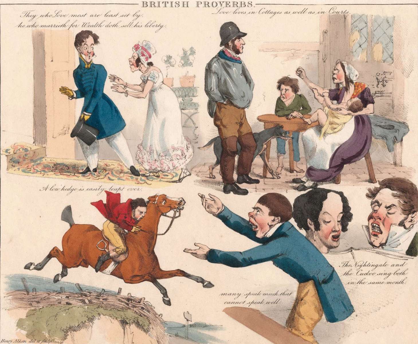 Alken HT - 1824- Proverbi britannici puzzle online