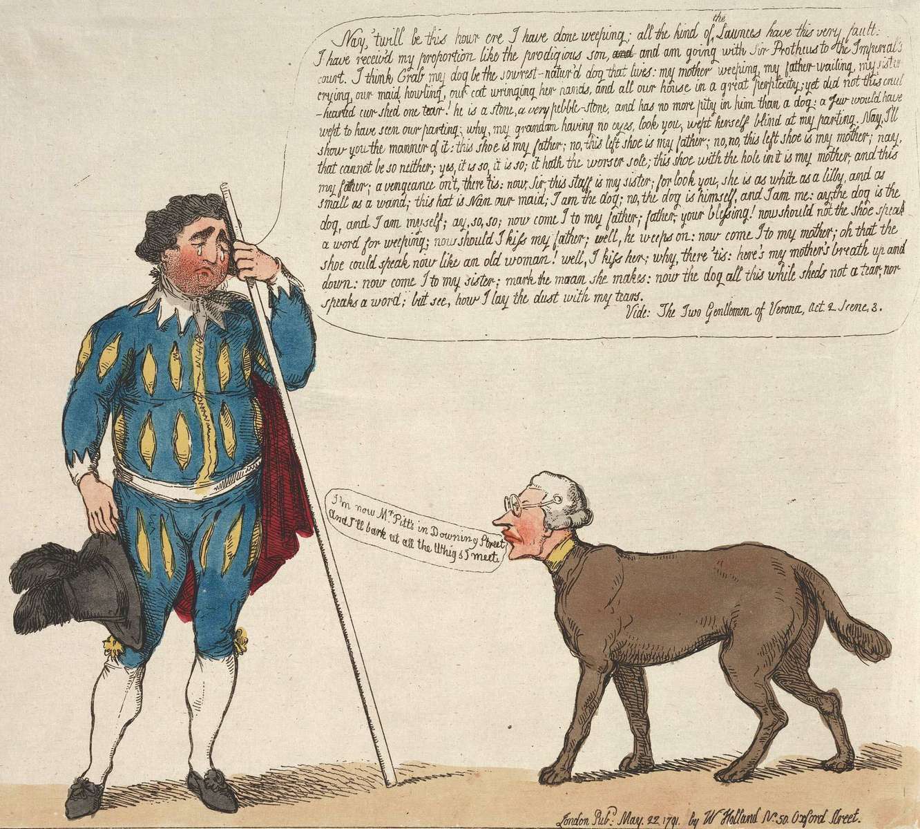 Holland W -1791- Launce und sein Hündchen Crab Online-Puzzle