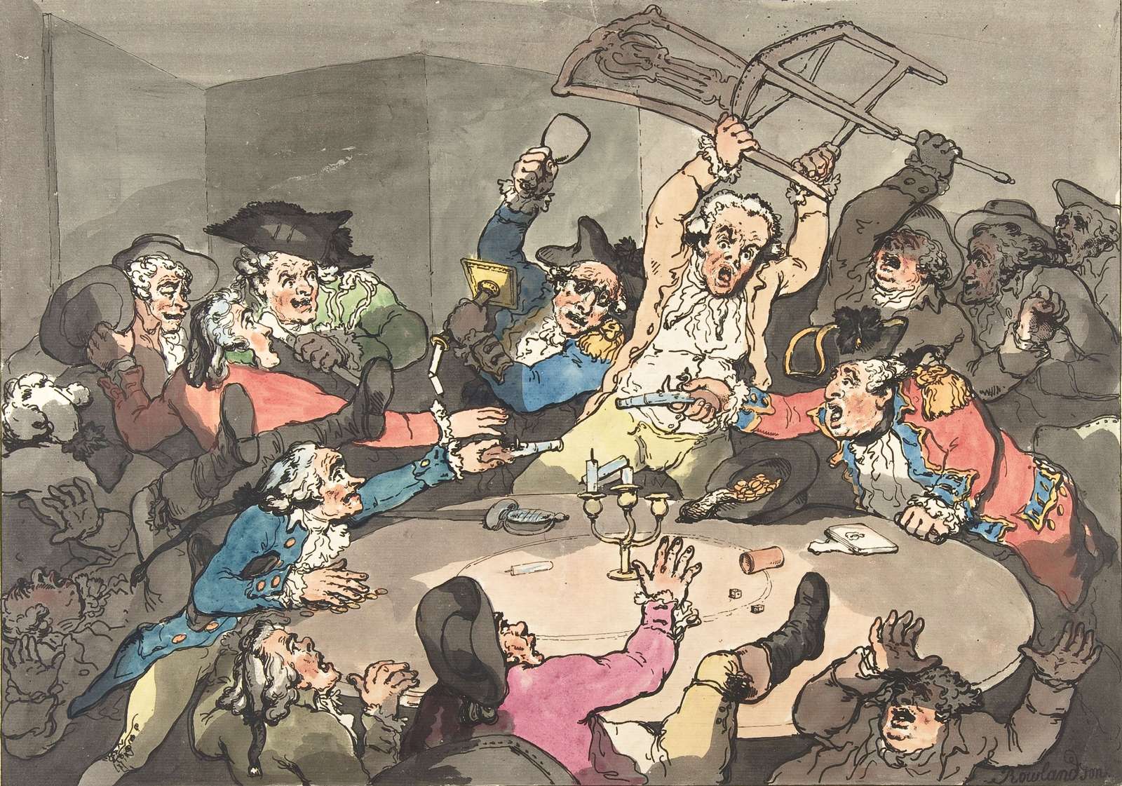 Rowlandson T -1788- Das Spiel Online-Puzzle