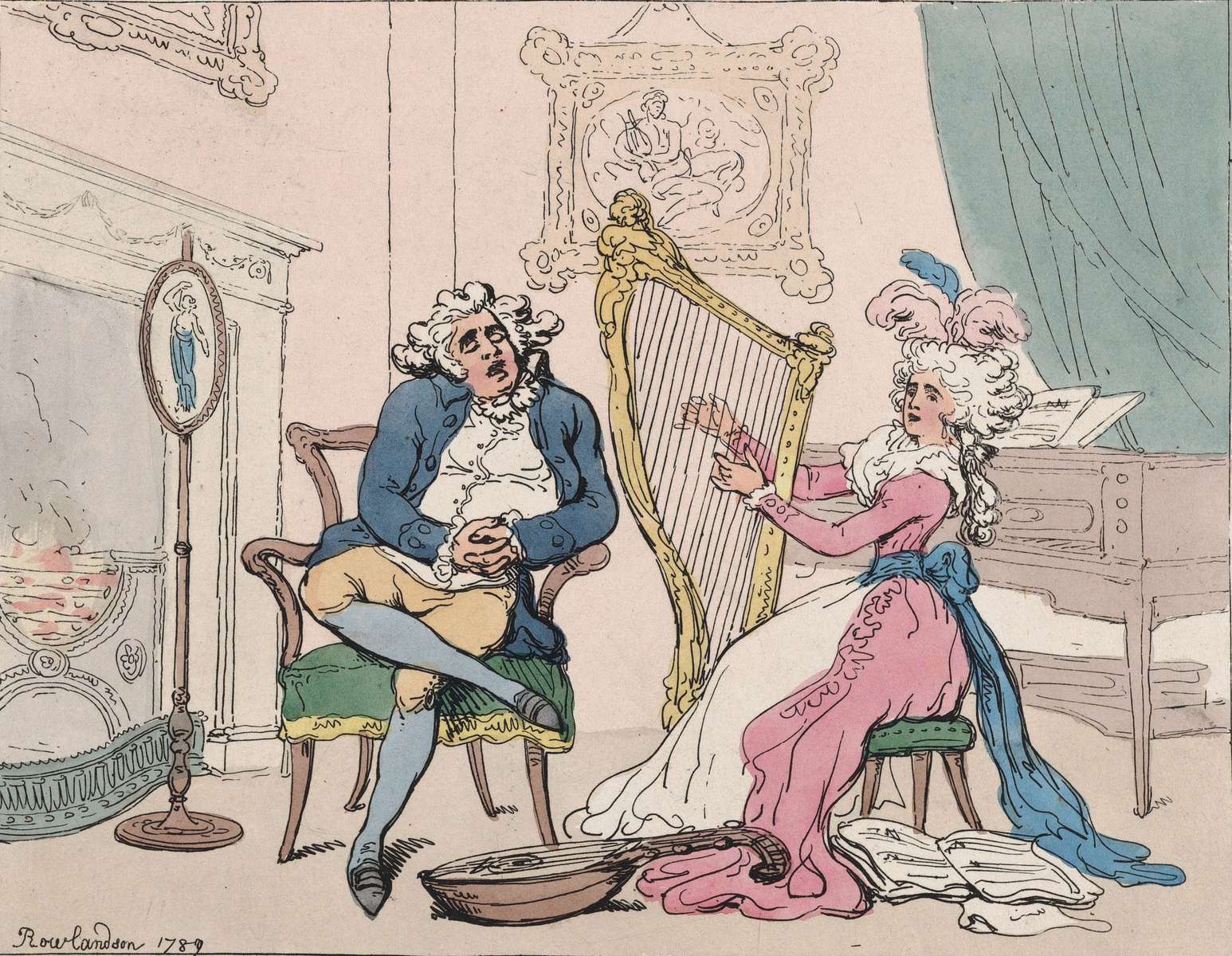Rowlandson T -1789- Der stumpfsinnige Ehemann Puzzlespiel online